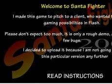 Koviniai žaidimai - Santa fighter